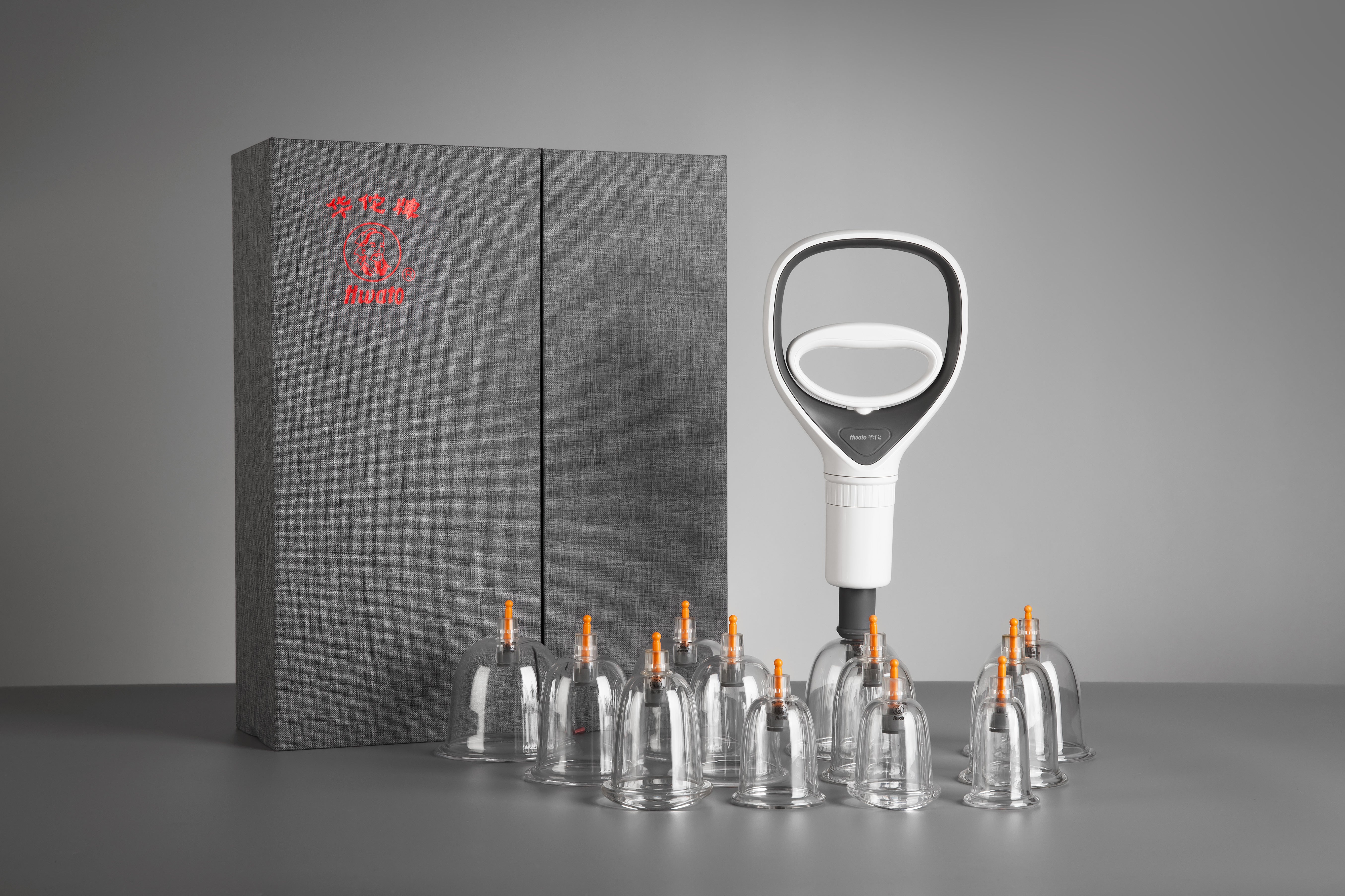 Schröpfset / Cupping Set – HWATO, CE · mit Vakuumpumpe