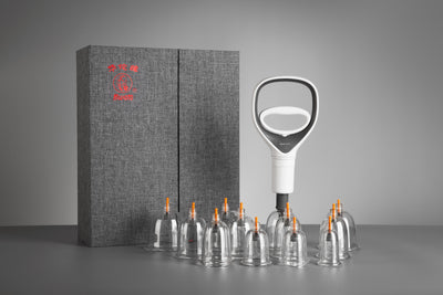 Schröpfset / Cupping Set – HWATO, CE · mit Vakuumpumpe