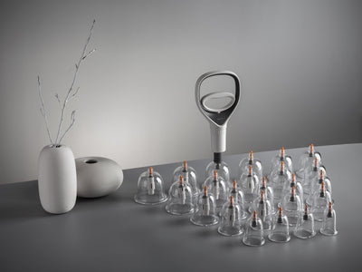 Schröpfset / Cupping Set – HWATO, CE · mit Vakuumpumpe